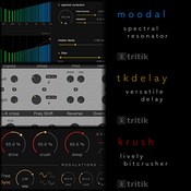 Tritik tkDelay 1.4.0, Moodal 1.1.0, Krush 1.1.0 MacOSX Incl Keygen R2R Tritik tkDelay, Moodal, Krush