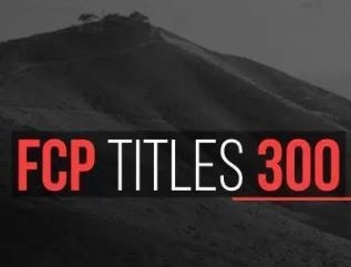 Fcp titles 300 for fcpx and motion 5 icon