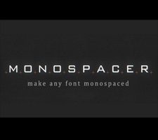 Plugin Everything Monospacer for After effects